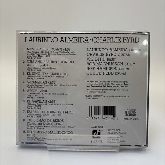 Laurindo Almeida & Charlie Byrd "Latin Odyssey" Cd - Picture 2 of 5